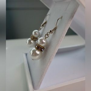 Handcrafted Crystal and Glass Bead Earrings